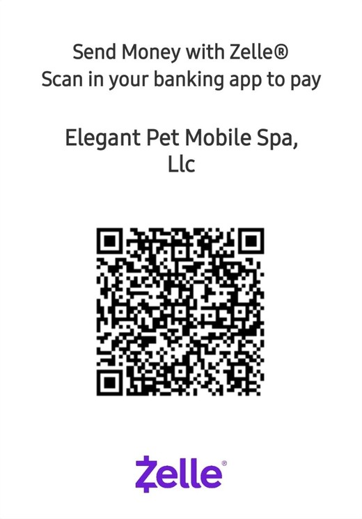 Zelle QR code for Elegant Pet Mobile Spa